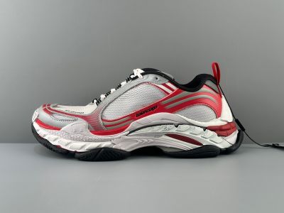 Balenciaga Triple S 2 Thick Sole Low-top Dad Shoes Red Sports Shoes